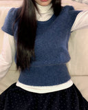 Era Angora Half Short Sleeve Knit