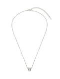 Ice Cushion Silver Necklace