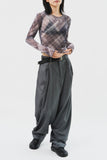 Pan Herringbone Striped Trousers