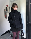 Yuha Double High Neck Wool Coat
