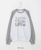 [unisex] Sling Lettering Raglan Sweatshirt