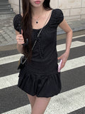 Juri Ribbon Pumpkin Balloon Mini Skirt