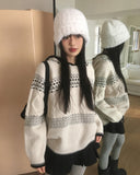 Chiken wool pin tuck mini skirt