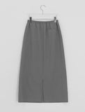 Irom Stripe Banding Long Skirt