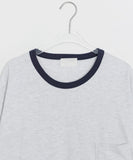 [unisex] Binnimo Pocket Ringer Over Short Sleeve Tee