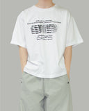 Bling lettering short sleeve t-shirt