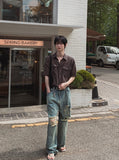 Kuda Damaged Wide Denim Pants