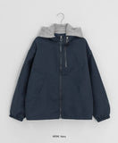 Kenk Layered Over Hood Blouson Jumper