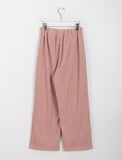 [unisex] Loose banding ribbed wide pants