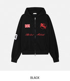 DEET Horse Numbering Two-Way Hood Zip-Up