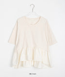 Masyuro Frill Loose Short Sleeve Tee