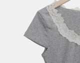 Rofil Lace Short Sleeve T-shirt