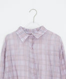 Rimu Summer Loose-Fit See-Through Check Shirt