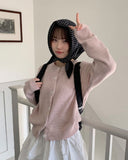 Soico Round Wool Knit Cardigan