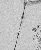 CROSS STUD HOOD ZIP UP