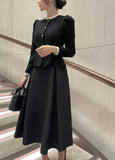 Chelly Pearl Lace Peplum Blouse