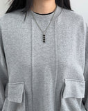 Poise over big pocket sweatshirt