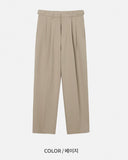 Stan Bijo two-tuck wide slacks