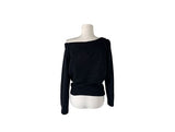 Luke One-Shoulder Boat Neck Loose Fit Knit