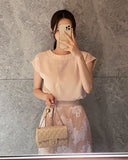 Tier H-line Banding Lace Skirt