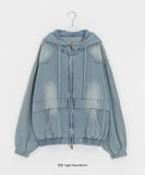 [unisex] Epfen Over Denim Hood Jumper