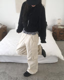 Duon Raglan Pocket Collar Knit Zip-up