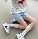 Two Side Line Rustling Full Banding Shorts