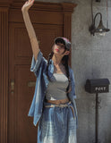 Blitz Cool Denim Short-Sleeved Shirt
