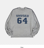 Patch track pigment dyeing sweatshirt