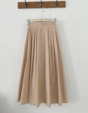 Byville Pintuck Pleated Long Skirt