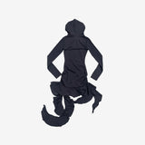 Cheona Unbalanced Hooded One Piece