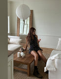 Rani Check Tiered Skirt