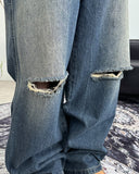 Peber Damage Banded Denim Pants
