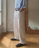 Fate Semi-Wide Cotton Pants