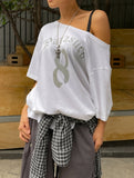 Eight Off Shoulder Over Short Sleeve