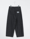Dubki Dot Pintuck String Denim Pants