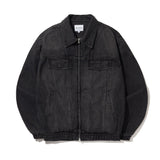 Small Logo Vintage Washing Denim Jacket