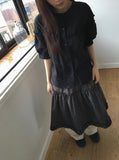 Dodo Lace Puff Short Sleeve Blouse