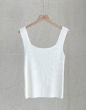 Breen Rib Square Knit Sleeveless
