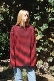 Long Sleeve Heavy Overfit Stripe Dangara