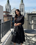 Renea Satin Flare Skirt