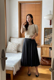 Geullise Pleated Banding Skirt