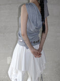 Mephi Shirring Hood Sleeveless