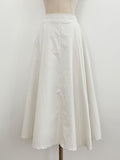 Even Banding Flare Long Skirt