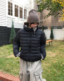 Fog Double Zipper Hooded Lightweight Padding