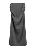 Match Shirring Slit Long Skirt