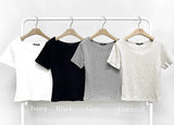 Fit-up Crop Short Sleeve Tee