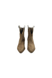 suede short western ankle boots