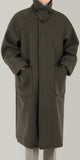 maxi Balmacaan coat