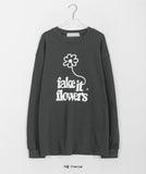 [unisex] Kyoa Flower Printing Long Sleeve Tee